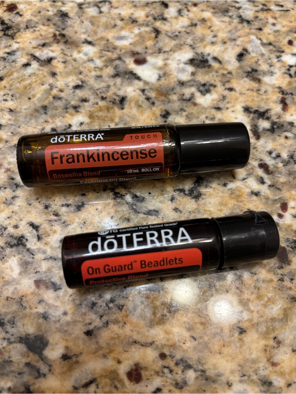 doTERRA Frankincense Touch Roller and On Guard Beadlets duo